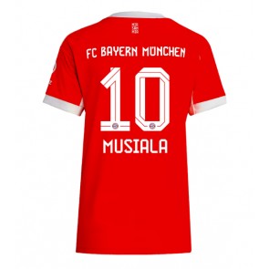 Lacne Ženy Futbalové dres Bayern Munich Jamal Musiala #10 2025-26 Krátky Rukáv - Domáci